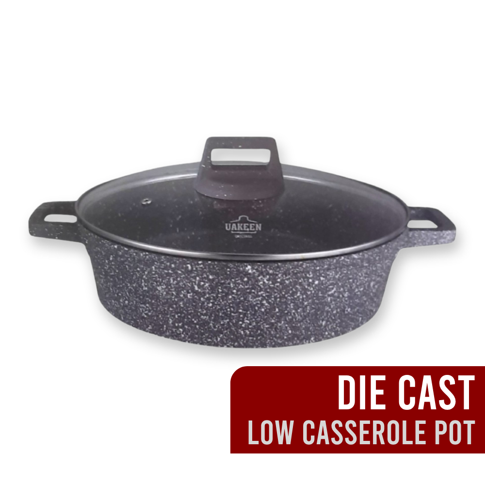 [THE HARVEST] VK239-C LOW DIE-CAST CASSEROLE POT