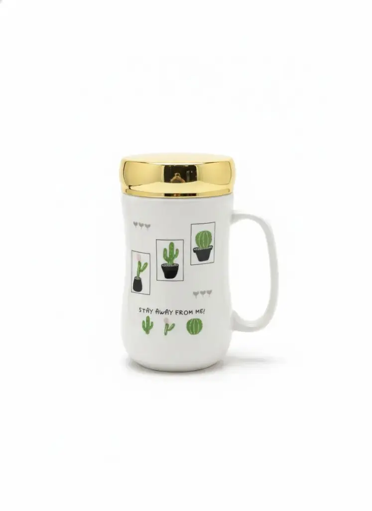 DJ2134 CATCUS SERIES MUG WITH SCREW LID (WL-22)