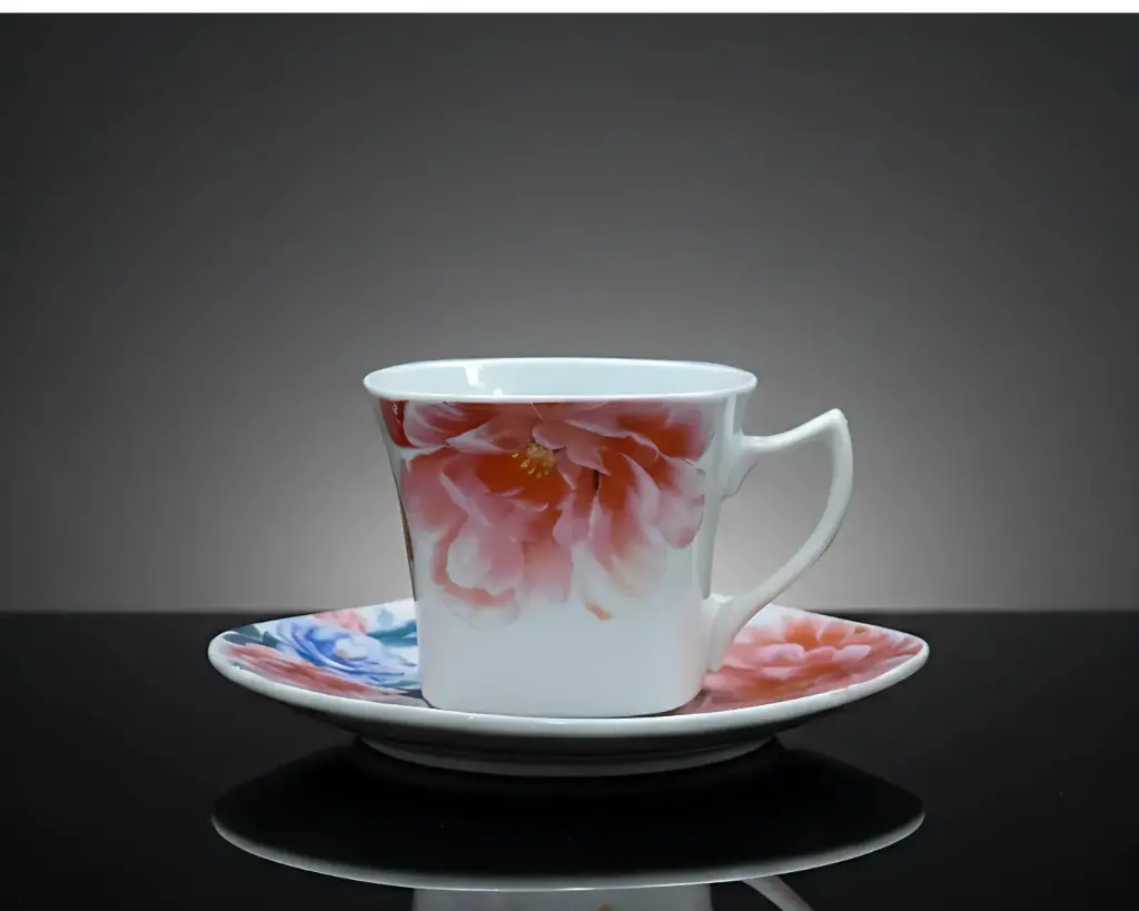 [YCS-SQ] GLORY 180ML SQUARE 6 CUPS & SAUCER SET