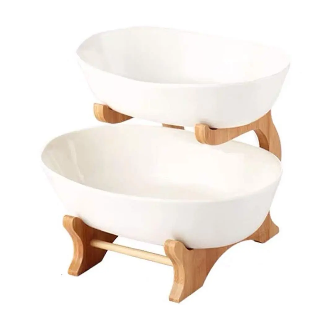 JD2032 PORCELAIN 2 TIER PARTY TRAY SET (JD7876)
