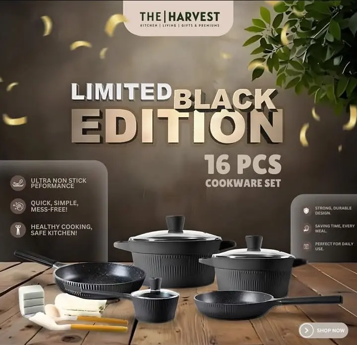 [HH5082] ATHENA 16PCS COOKWARE SET