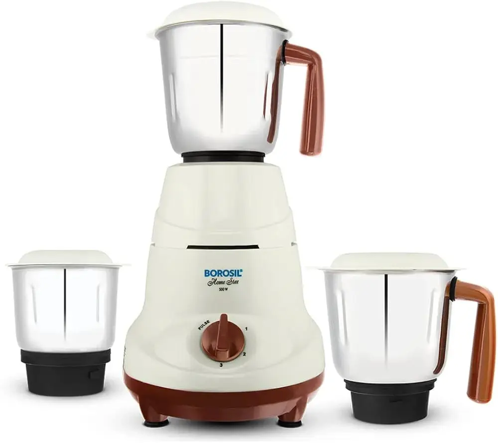 [AR-20] BOROSIL HOMESTAR 500W MIXER GRINDER (3 JAR)