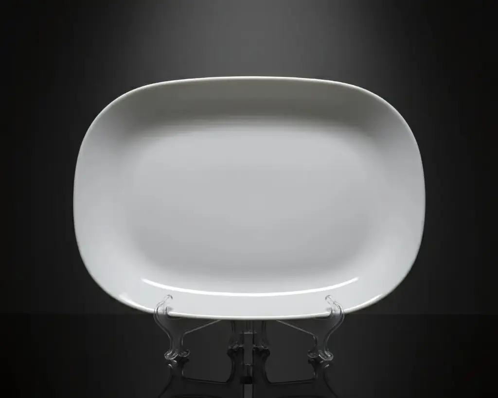 [SQP14/W] - 14" SQUARE PLATTER- WHITE