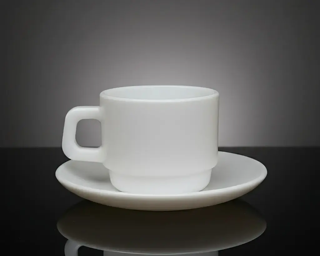 [RDCS190/W] - BOUNTY 12 PCS ROUND (190ML) CUP SET- WHITE