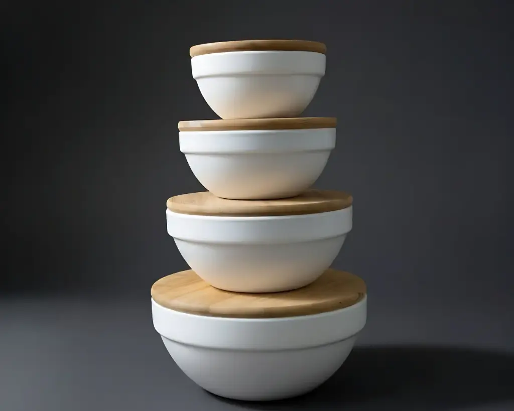 [BSBL04]- 4PCS BOWL SET WITH BAMBOO LID