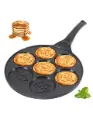 [THE HARVEST] NON-STICK DIE CAST MINI PANCAKE GRIDDLE PAN[6668-HMCGP]