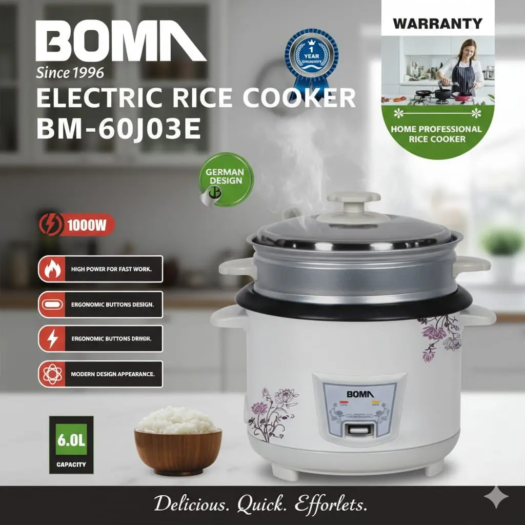 BW5594[6#] - RICE COOKER 1000W (6.0Litre)