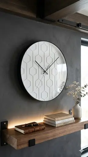 HL5219 [3615N] - WALL CLOCK- TEXTURED DIAL