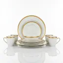 LH5330-1 - 16PCS CERAMIC DINNER SET (GOLD LINE)