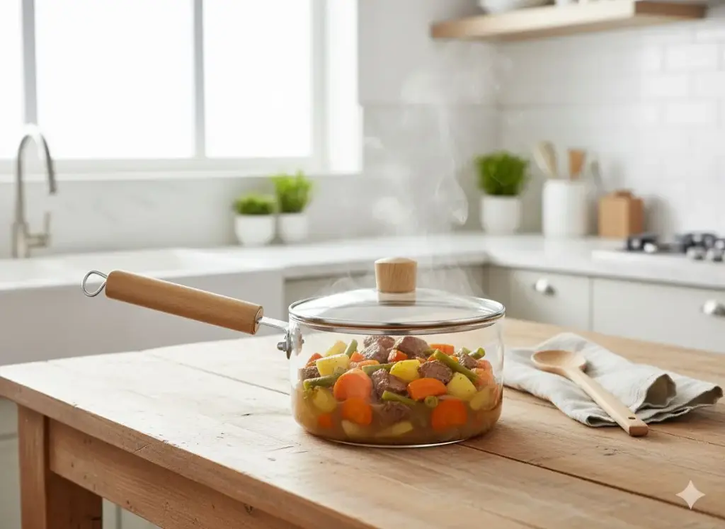 CB5508[1.8L] - GLASS COOKING POT 1.8L