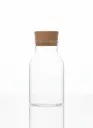 LZY5001-2[HB020] - GLASS BOTTLE WITH CORK LID :900ML 