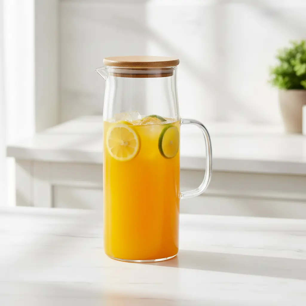 LZY5008-1[HB009] - GLASS PITCHER: 1.5L