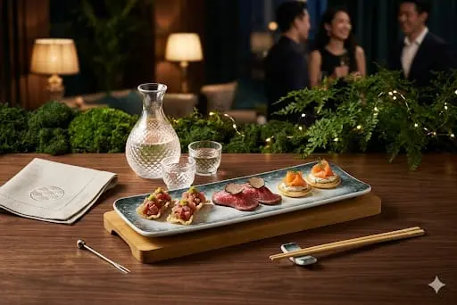 [YL2262] YL2262 DS-ST2019 Single Rectangle Party Ceramic Dish w/Wood Tray