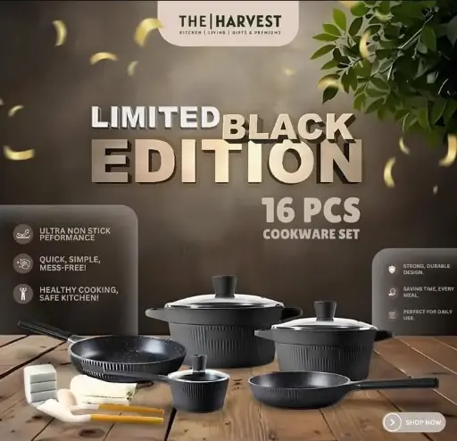 [HH5082] [HH5082] ATHENA 16PCS COOKWARE SET