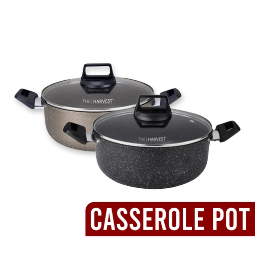 [THE HARVEST] NON-STICK CASSEROLE POT W/LID