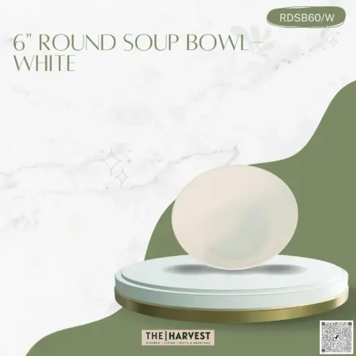 [[RDSB60/W]] [RDSB60/W] - 6" ROUND SOUP BOWL- WHITE