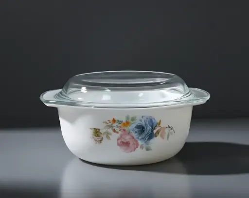 [[CDL10-1]] [CDL10-1] - 1L CASSEROLE WITH LID- VINTAGE FLORAL