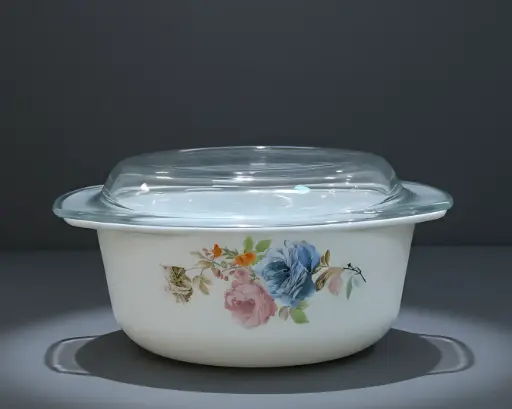 [[CDL25-1]] [CDL25-1] - 2.5 L CASSEROLE WITH LID- VINTAGE FLORAL