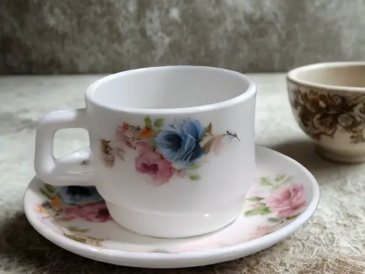 [[RDCS190-1]] [RDCS190-1] -12 PCS ROUND (190ML) CUP SET-VINTAGE FLORAL
