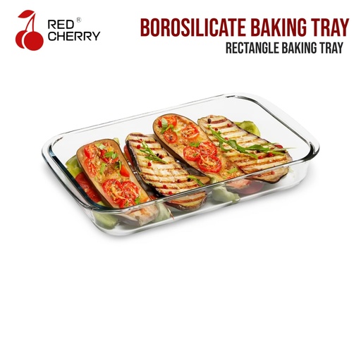 [RED CHERRY] BOROSICILATE RECTANGLE BAKING DISH (RBD)