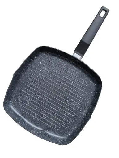 [6659-BL] [THE HARVEST] NON-STICK SQUARE GRILL PAN 28CM