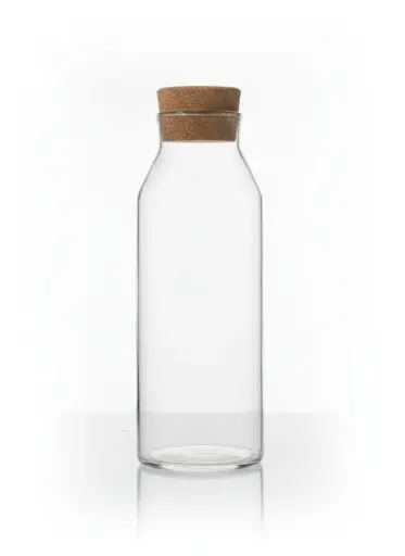 [LZY5001-1] LZY5001-1[HB020] - GLASS BOTTLE WITH CORK LID: 1200ML 