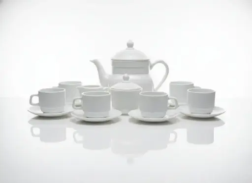 [CB5507] CB5507 - 17PCS OPAL TEA SET