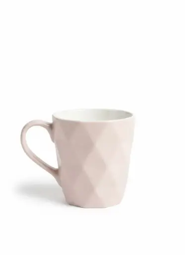 [TY5264] TY5264 - MUG CERAMIC - DIAMOND DESIGN