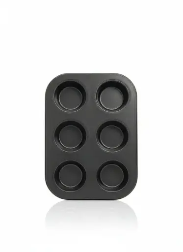 [XX5605] XX5605 - 6PCS MUFFIN PAN BLACK