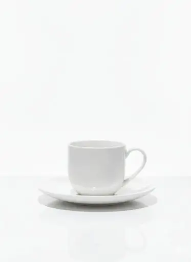 [XY5278] XY5278[25CM] - WHITE CUP AND SAUCER SET
