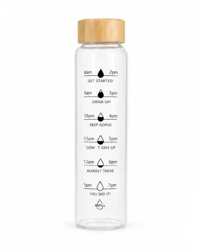[CL6251 ] CL6251- 1000ML GLASS WATER BOTTLE
